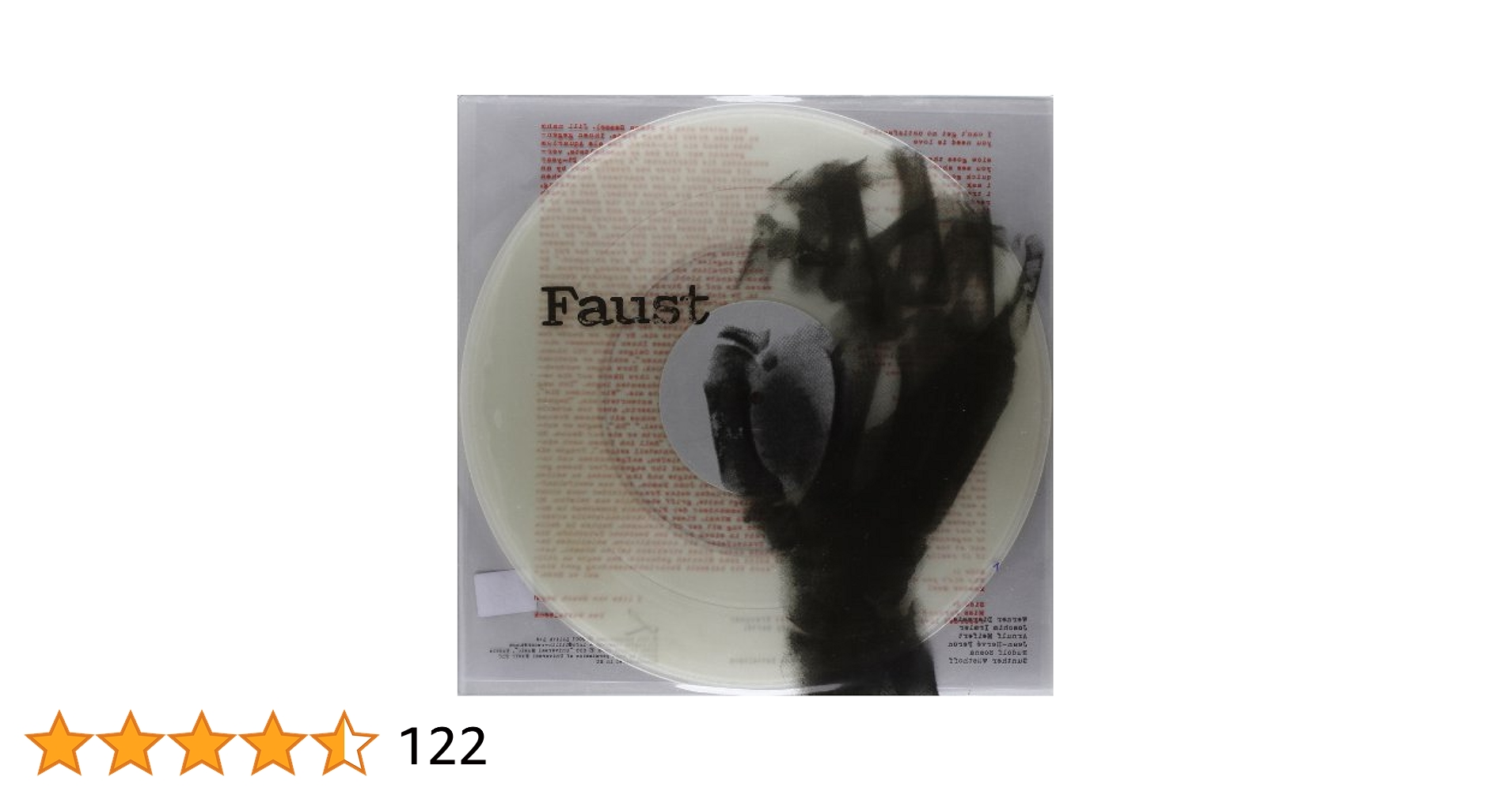 ファウスト FAUST 1st 1979 リイシュー透明LPレコード＋CD ファウスト FAUST 1st 1979 リイシュー透明LPレコード＋CD
