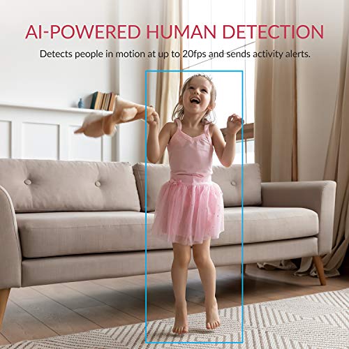 YI Wireless Baby Monitor with Camera and Audio HD WiFi Pet Cam, Sound Motion Human Detection, 2- Way Audio, Smartphone app, Night Vision, Nanny Elder, Works with Alexa, iOS, Android