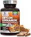 Organic Ceylon Cinnamon Highest Potency Standardized 1800mg - True Organic Ceylon Cinnamon Pills - Blood Sugar Levels Support Supplement, Vegan Anti-Inflammatory for Joint Pain Relief - 120 Capsules