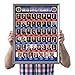 YKQuarnion USA Presidents Poster 2025 Chart - Laminated Classroom Decor for History Learning - Compact 18x12 Inch Wall Art for Kids & Adults