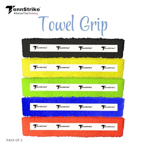 Image of Towel Grip for Badminton | High Moisture & Sweat Absorption | Cushioned Feel with Firm Hold | Anti-Slip Towel Overgrip | Multiple Colors | Pro Player Choice