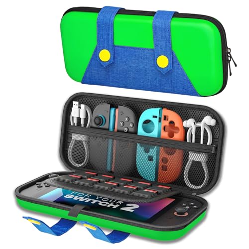 PEYANZ Carrying Case for Nintendo Switch 2, Green&Blue by PEYANZ - Used condition - US$17.09