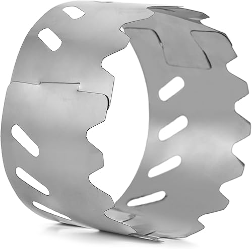 Miniatura 9 de Estufa, mini estufa portátil de aleación de aluminio con tapa y parabrisas de acero inoxidable para acampar al aire libre, senderismo, mochilero,