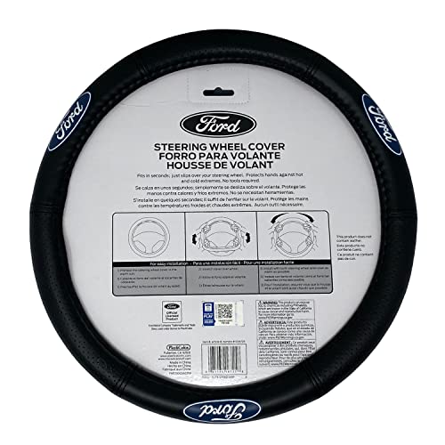 Plasticolor 006725R01 Ford Elite Premium Logo Steering Wheel Cover #TOP1