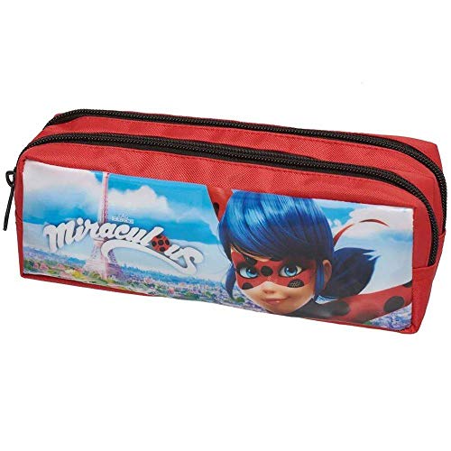 Estojo Duplo Simples Ladybug Miraculous Spot On - Pacific