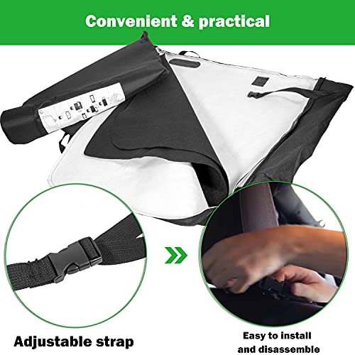 68358392AC Soft Top Window Storage Bag Fit for Jeep Wrangler JL JLU Unlimited Sports Sahara Freedom Rubicon 2-Door & 4-Door 2018 2019 2020 2021 2022 2023 Replace Oem 68358392AC by Yoursme - Image 4