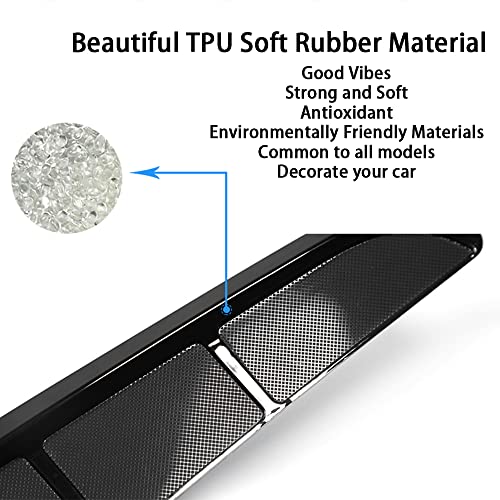 Image of Fender Side Vents Trim, Front Door Fender Protector Carbon Fiber Emblem Side Mark Stickers Decals Sports Decoration Lossless Installtion Accessories 12 inch
