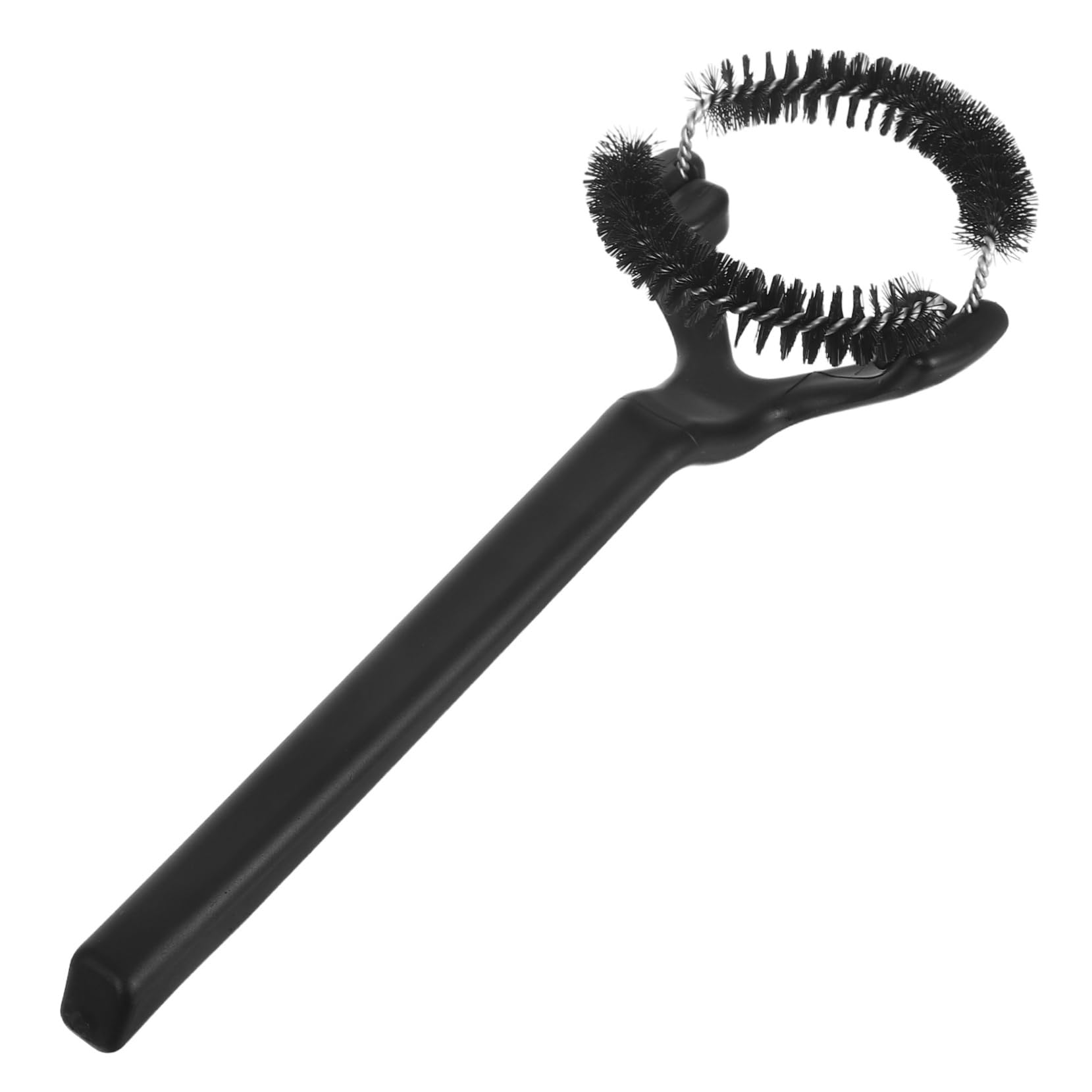Ipetboom Espresso Machine Cleaning Brush with Flexible Nylon Bristles Arc Shape Head for Grime Removal and Elastic for Long Term Use Essential Espresso Machine Accessories