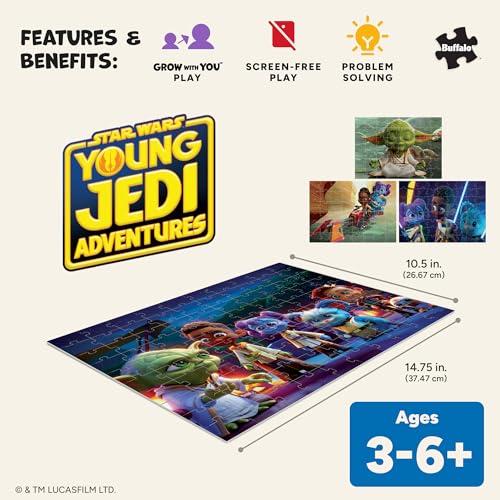 Buffalo Games - Star WarsTM - 4 Pack Multi-Piece Puzzles para Niños de 3 a 6 años o más | Incluye Póster, Tablero Reciclado, Apto para Regalo, Arte para Enmarcar miniatura 5
