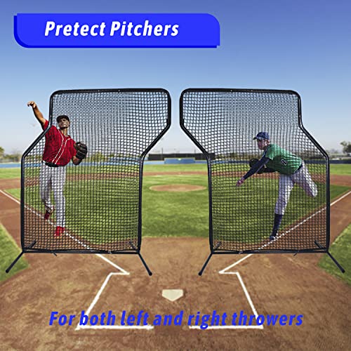 image for Kapler Baseball Screen Pitching Z Screen,Heavy-Duty Pitcher's Net Prot
