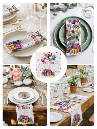 Set de 8 servilletas de tela multicolor 20x20 pulgadas miniatura 4