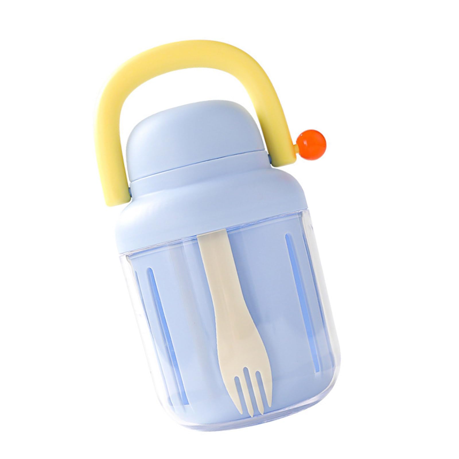 Kalttoy Stackable Lunch Container with Removable Sauce Collector 550ml Salad Shaker Cup for Vegetable Fruit Meal Preparation Leak Proof Salad Cup for Lunch