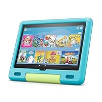 Fire HD 10 Kids-Tablet│ Ab dem Vorschulalter | 25,6 cm (10,1 Zoll) großes Full-HD-Display (1080p), 32 GB, kindgerechte Hülle in Aquamarin