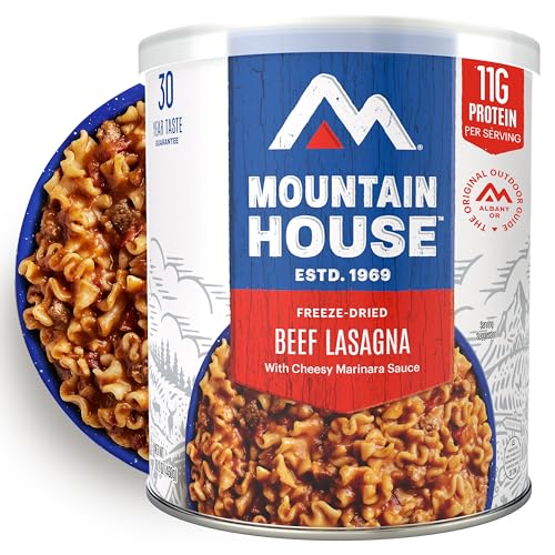 Mountain House Beef Lasagna & Freeze-Dried Food for Camping, 9 Servings, 30-Year Shelf-Life