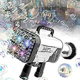 VERSDITAS 64-Hole Gatling Bubble Gun, Rocket Launcher Bubble Machine Gun, Blows Out Thousands of Bub