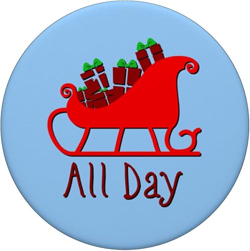 Miniatura 3 de Sleigh All Day Funny Witty Christmas Pun Nama Sleigh X-mas PopSockets Standard PopGrip