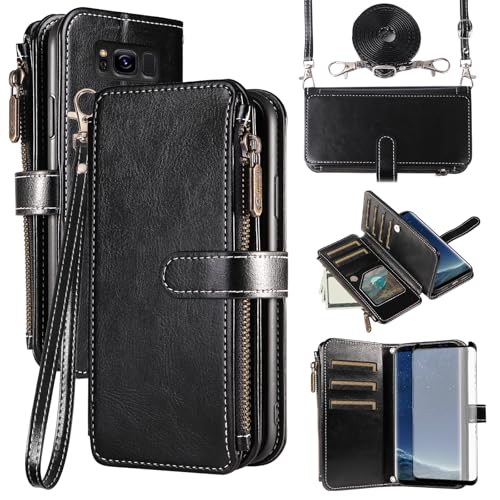 Coque Samsung Galaxy S8 Asuwish avec protège-écran verre trempé et cordon
