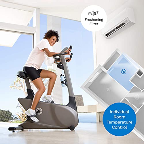 Homelabs Split Type Inverter Air Conditioner With Heat Function — 9,000 Btu 115V — Low Noise, Multimode Air Conditioning With A Washable Filter, Stealth Led Display, And Backlit Remote Control #TOP3