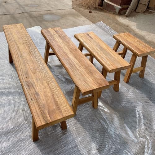 Banco de madera maciza Vinta de diseño rústico premium 3