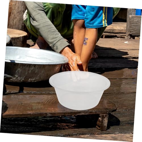 Balde plástico grande para remojo de pies y lavado facial gris miniatura 6