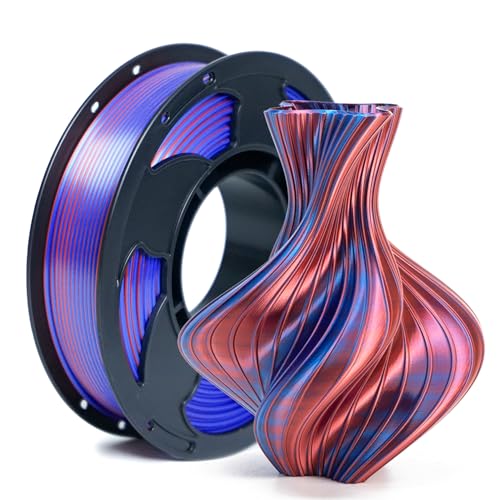 Image of Silk Dual Color Blue Red PLA 1.75mm 250g Spool Shiny 3D Printer Filament