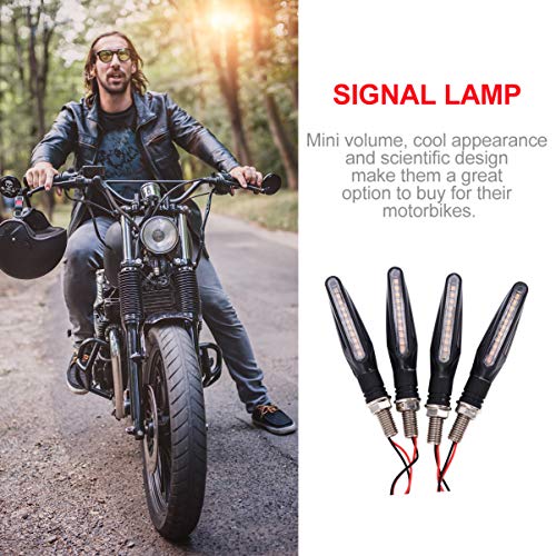 BESPORTBLE 4Pcs Motocicleta LED Pisca Pisca-Pisca LÃ¢mpada de Moto Preto