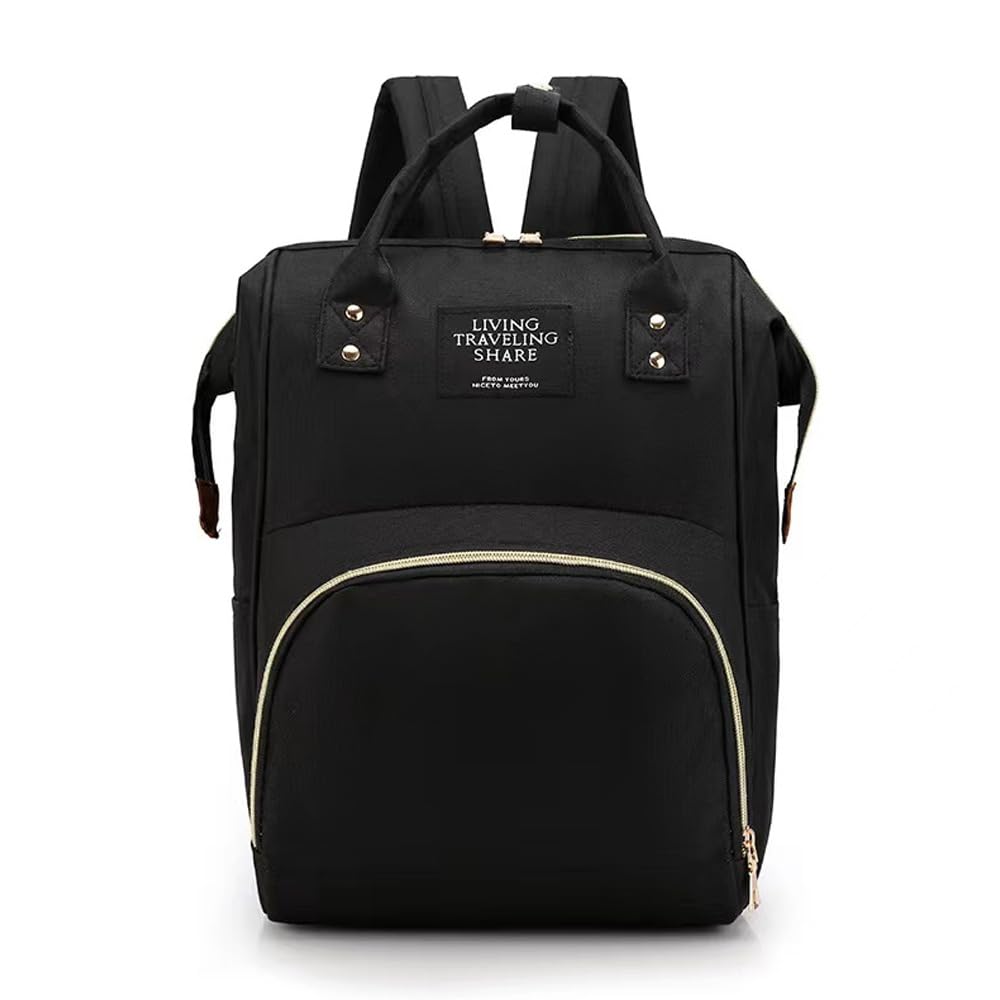 FINDING CASE Baby Diaper Bag Backpack, Multi-Function Waterproof Maternity Nappy Bags with USB Port for Mom & Dad, Large Capacity (black)