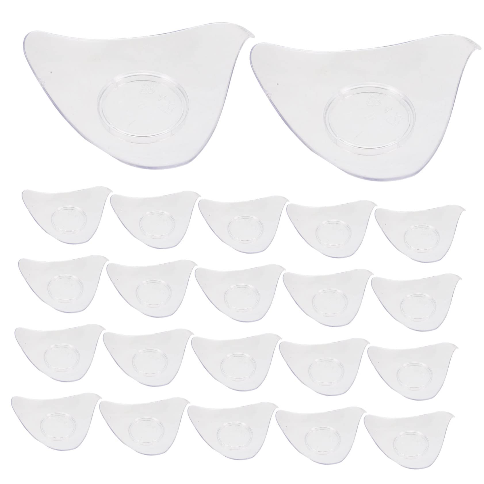 WOFASHPURET 24pcs Plastic Dessert Plates Ice Cream Plates for Parties Chic Food Serving Dish for Buffets and Gatherings