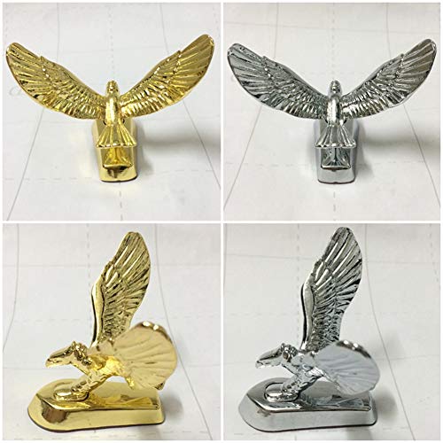 Adfljk 3 Pcs 3D Emblem Eagle Auto Car Front Cover Chrome Hood Ornament Sticker Badge Bonnet Car Decoration Styling Accessories (C) #TOP2