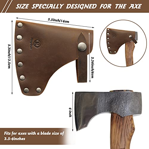 RingSun Bainha de machado de couro legítimo, capa de machado durável, capa de machado de couro, bain