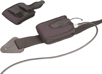 Neotech Wireless Transmitter Pouch Neoprene Bodypack Holder with Elastic Strap | Fits Wireless Mic Packs & IEM Receivers | Black Made in USA