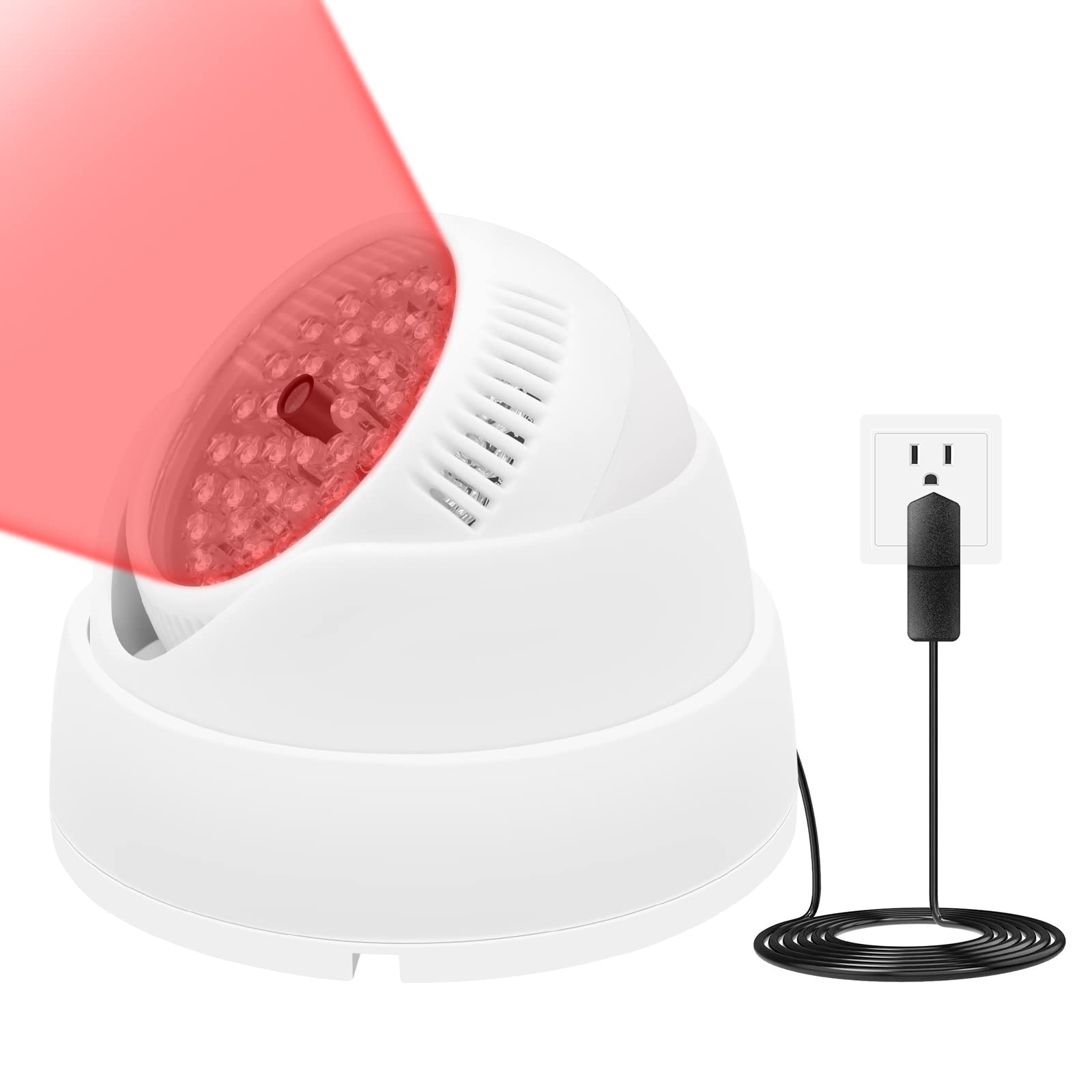 Esimen Ir Illuminator Infrared Light Compatible for Quest, Quest 2, PSVR2 Enhance Hand Tracking Immersive No-Light Disturbance Increase Tracking Sensitivity with Power Adapter (White)