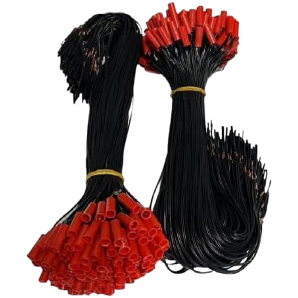 Zenda Club® - Encendedor de fuegos artificiales (150 unidades, 50 cm), color negro o amarillo