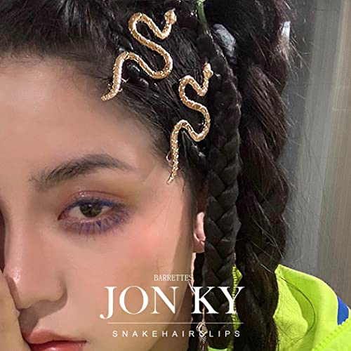 Jonky Snake Hair Clip Gold Hair Pin Vintage Decorative Metal Hair Barrettes Clip Non Slip Hair Piece Styling Hair Accessories For Women And Girls #TOP6