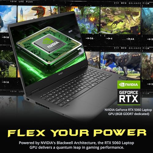 Image of HP Omen 17 Gaming Laptop, NVIDIA GeForce RTX 5060, AMD Ryzen AI 9 365, 32GB RAM, 2TB Storage(1TB SSD+1TB Docking Station), Backlit Keyboard, 17.3 inch FHD 144Hz Display, Win 11 Pro, Black