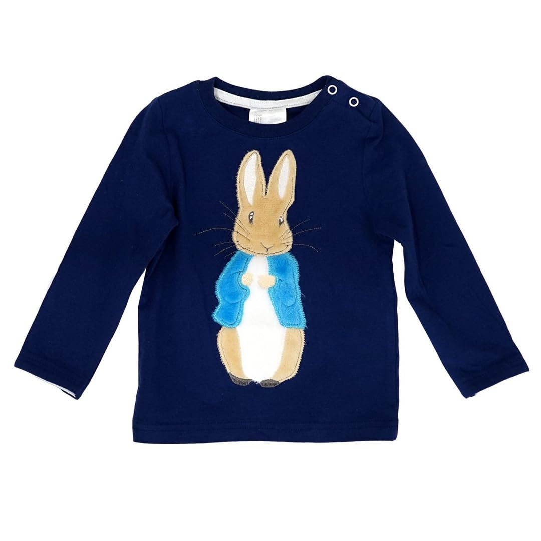 Blade & Rose | Peter Rabbit Navy Top | 0-6 Months | Clothing For Babies & Toddlers | Navy