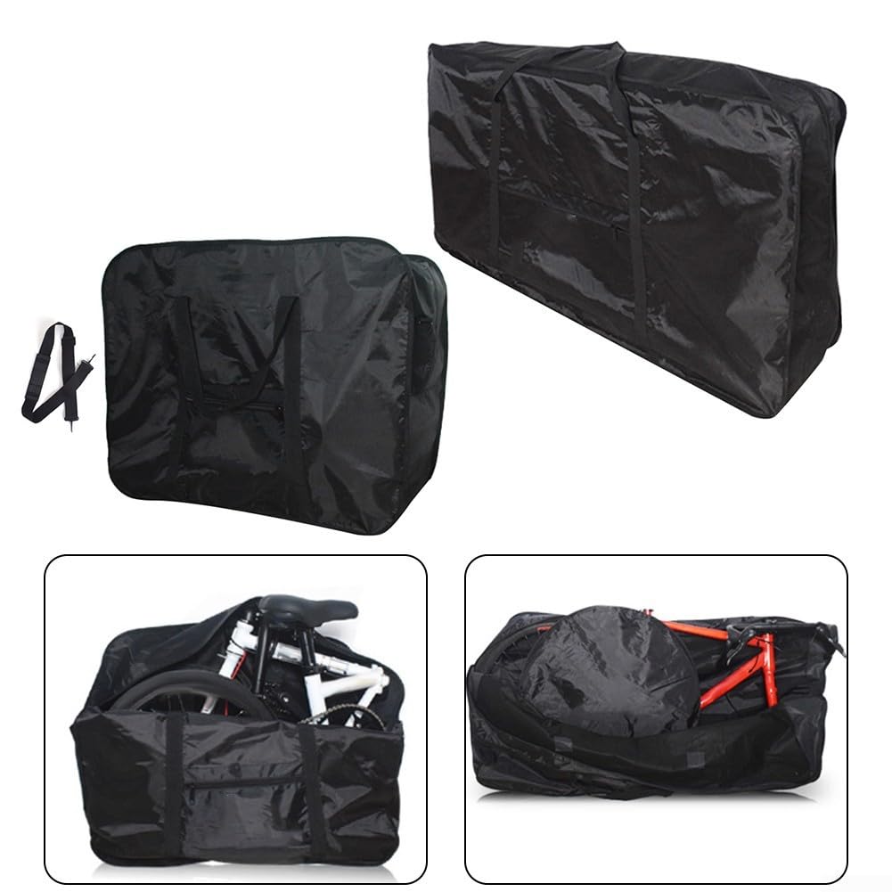 SPORTARC Bolsa ligera para bicicleta con cubierta impermeable para lluvia diseñada para bicicletas plegables (bicicleta plegable de 20 pulgadas)