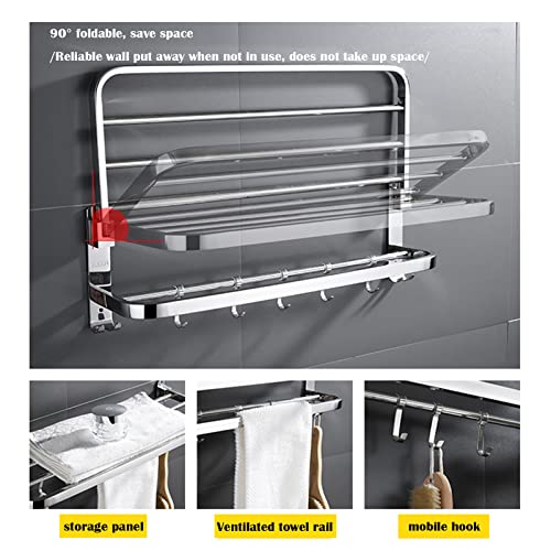 Porte-serviette en acier inoxydable premium LWX à structure murale - 5