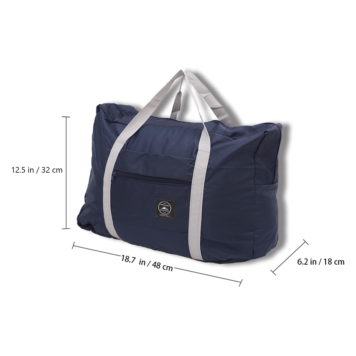 Borsone da Viaggio Pieghevole, Borse Viaggio Leggere E Impermeabili Adatte per Sport Pernottamento Vacanze Shopping Fine Settimana Gite Palestra (Navy)