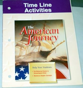 Paperback Time Line Activities The American Journey Glencoe McGraw Hill Book