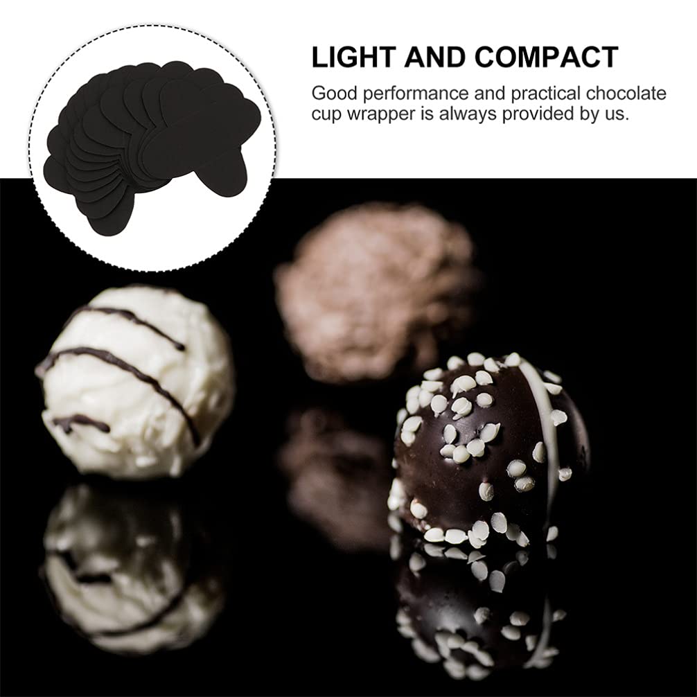 200 pirottini di carta kraft per cioccolatini, caramelle, cupcake, muffin, pirottini per torte, cupcake, matrimoni, compleanni, baby shower, feste, caffè bianco (colore: nero)