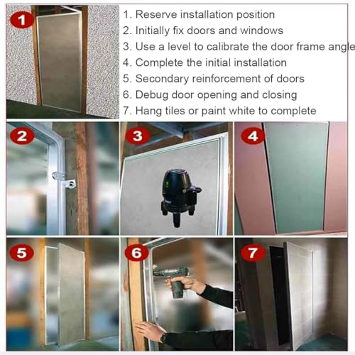 Pannello di accesso bloccabile, telaio in alluminio resistente per cartongesso, porta nascosta per applicazioni elettriche e idrauliche, ideale per ristrutturazioni e riparazioni domestiche