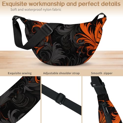 Crescent Crossbody Bag for Women Men Trendy Small Sling Hobos4