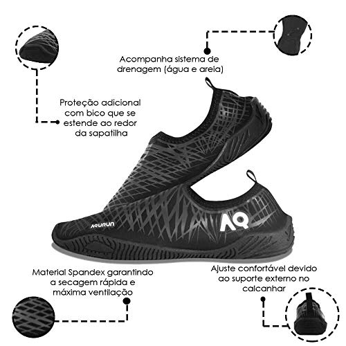 Sapatilha aqurun ultra light dry fast - Prata