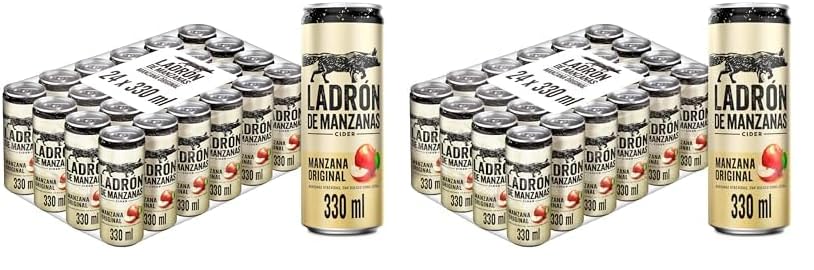 Ladrón de Manzanas Cider Pack Lata, 24 x 33cl (Paquete de 2)