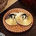 EPIGEIST 10Pcs Mini Copper Finger Cymbals Small Percussion Instruments for Belly Dance Finger Instrument with Carrying Bag