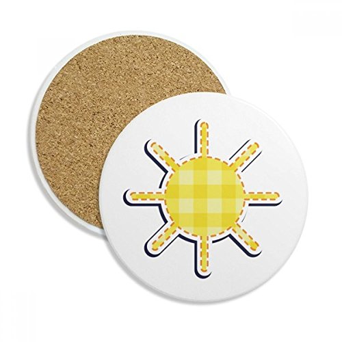 Coaster en céramique Univers Alien dessous de verre absorbant multicolore - 2