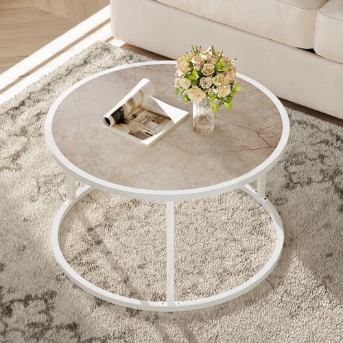 Amazon.com: ZYBT Rattan Coffee Tables for Living Room, Small Coffee ...