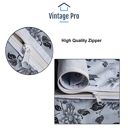 Image of Washing Machine Cover Suitable for Top Load Bosch 7 Kg, 7.5 Kg, 8 Kg, 8.5 Kg (58cmsX58cmsX87cms, Half White & Grey)