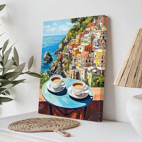 Art mural expresso et affiche côtière déco maison en toile - 2